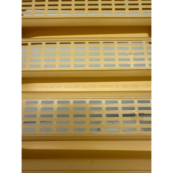 Vintage Action Industries Silverware Tray Yellow/Gold MADE IN USA 5-Compartments - Picture 3 of 5